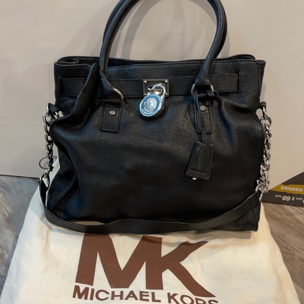 MICHAEL MICHAEL KORS Large Hamilton tote black bag